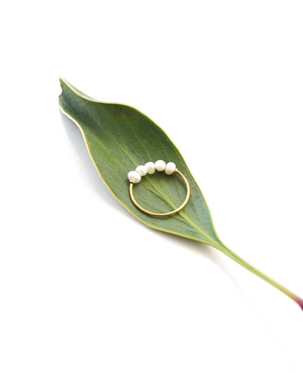 Multi Pearl Stack Ring – 18K Gold Waterproof