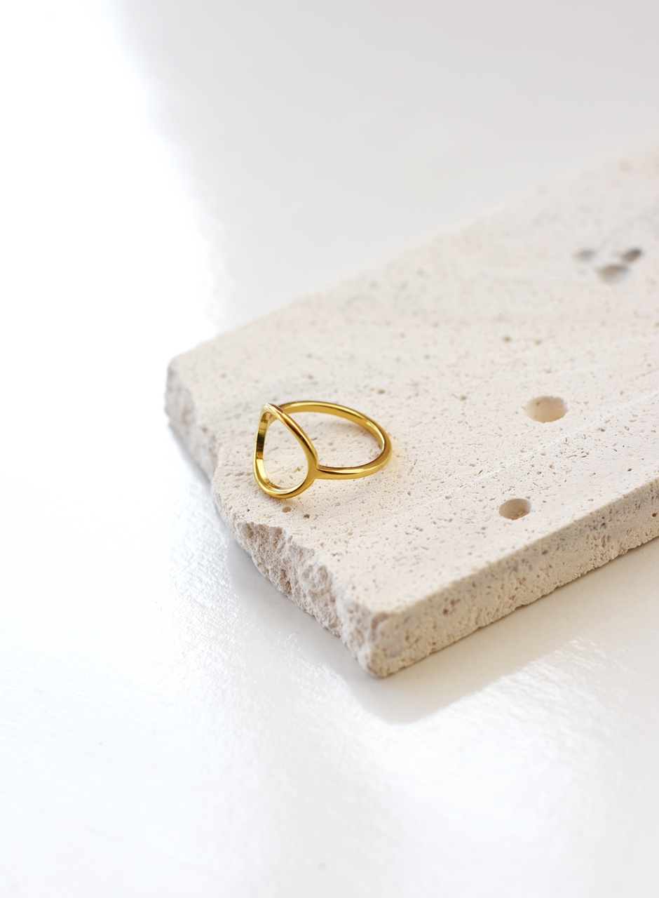 Simplistic Circle Ring– 18K Gold Waterproof - Image 2