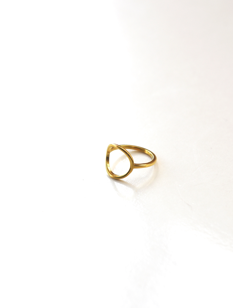 Simplistic Circle Ring– 18K Gold Waterproof