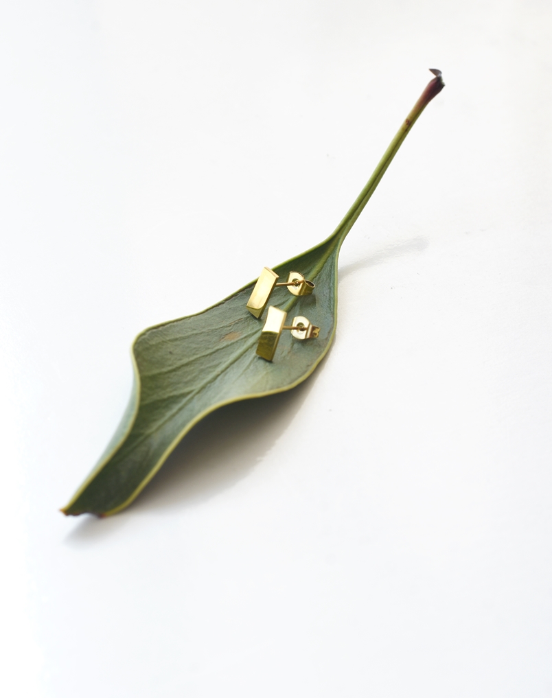 Flat Bar Studs - Waterproof Gold