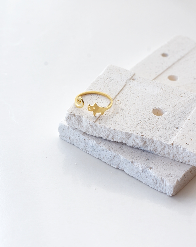 Quirky Cat Ring – 18K Gold Waterproof - Image 4