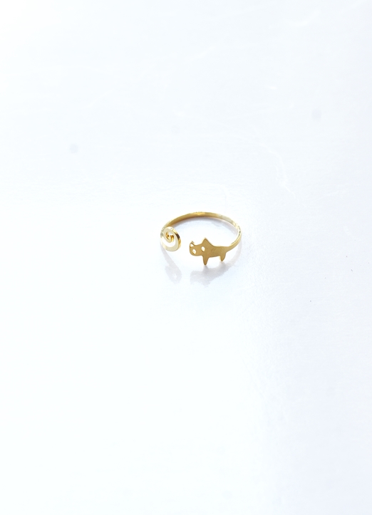 Quirky Cat Ring – 18K Gold Waterproof - Image 3