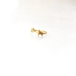 Quirky Cat Ring – 18K Gold Waterproof