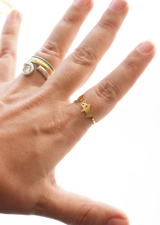 Quirky Cat Ring – 18K Gold Waterproof - Image 5