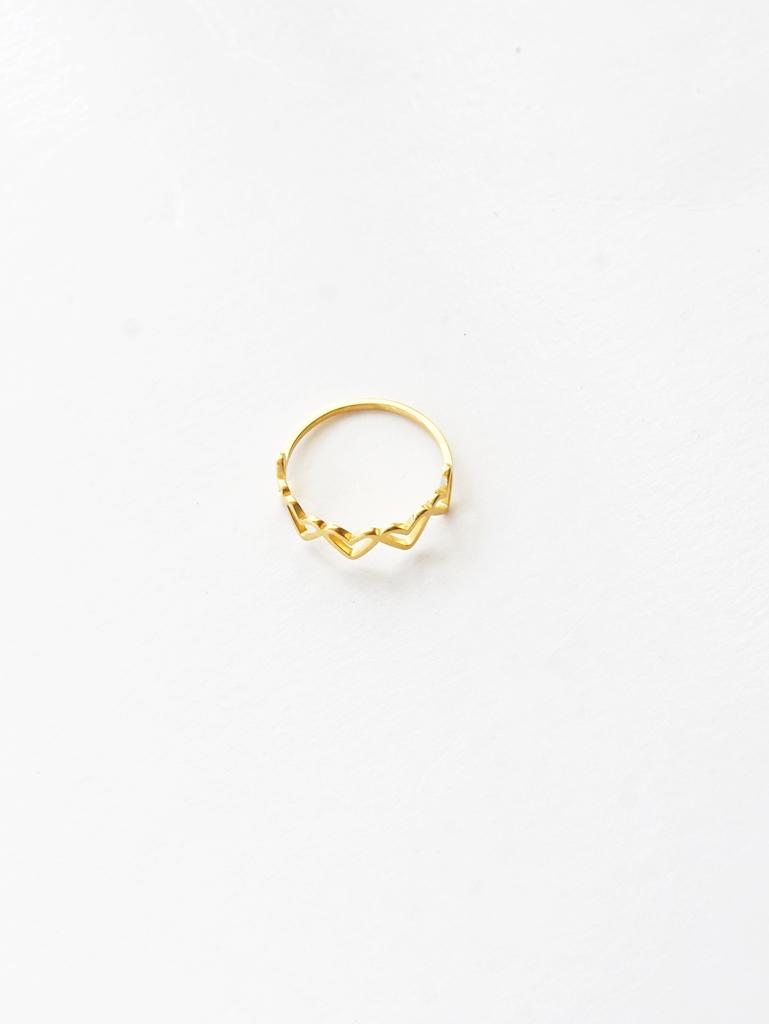 Endless Hearts Ring – 18K Gold Waterproof - Image 5