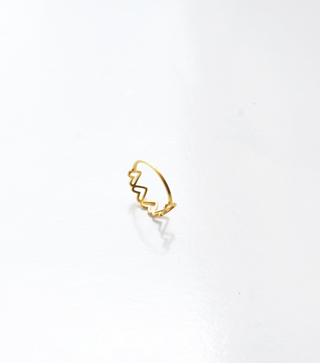 Endless Hearts Ring – 18K Gold Waterproof - Image 8