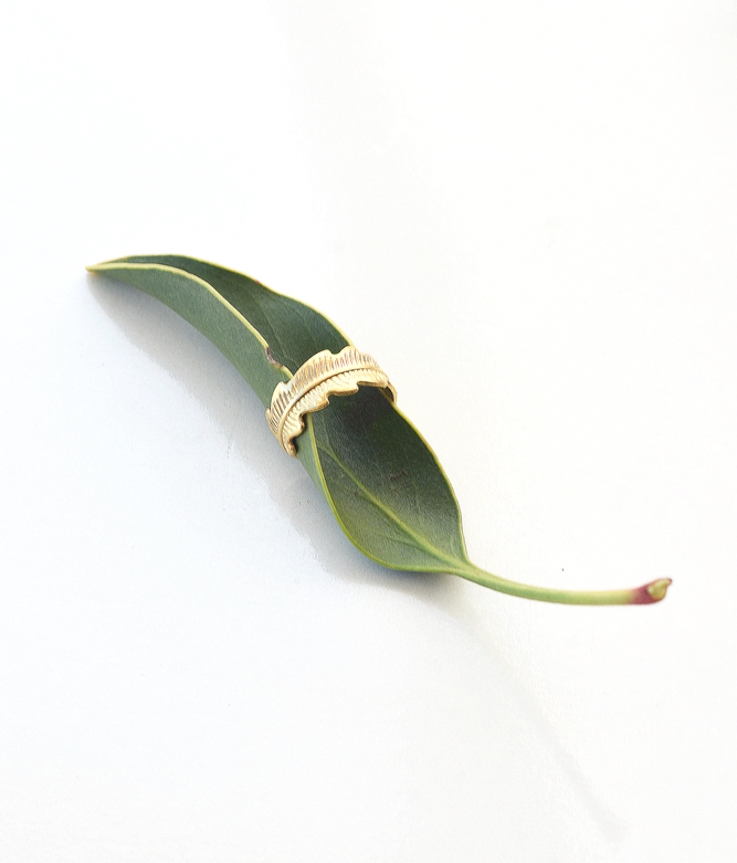 Feather Wrap Ring – 18K Gold Waterproof - Image 11
