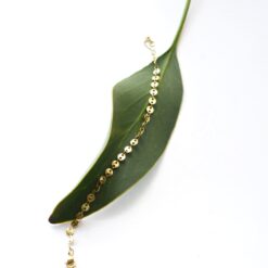 Golden Disc Symphony Bracelet – 14K Gold Waterproof