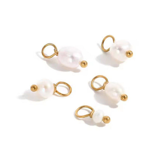 Mini Pearl Combo ~5 Piece Freshwater Pearl Set~ 14K Gold Waterproof