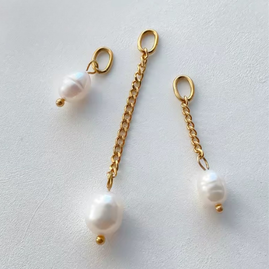 Pearl Drop Charm Pendant Collection – 14K Gold Waterproof - Image 7