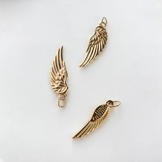 Angel Wing Charm Pendant Collection – 14K Gold Waterproof - Image 2